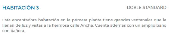 ejemplo descripcion habitacion 2