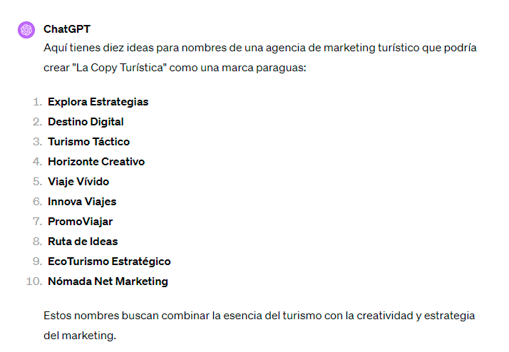 Como crear un naming resultados de la IA | Cómo crear el nombre de tu marca desde 0 1 Cómo crear un naming - resultados de la IA